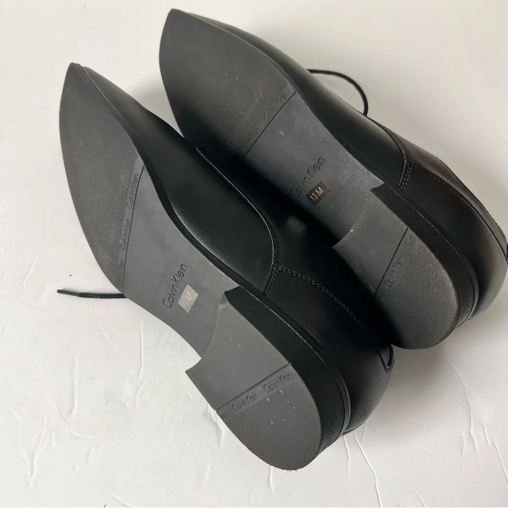 Calvin Klein Brodie Oxford Classic Men Dress Shoe, Size 13M,‎ Black, Like New